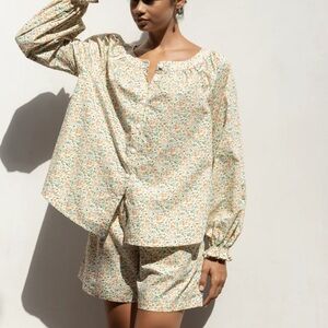 Piyama Claire Floral Print Women's Pajama Set